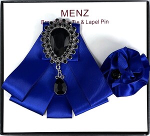 BOWTIE LAPEL COMBO BLC-R.BLUE